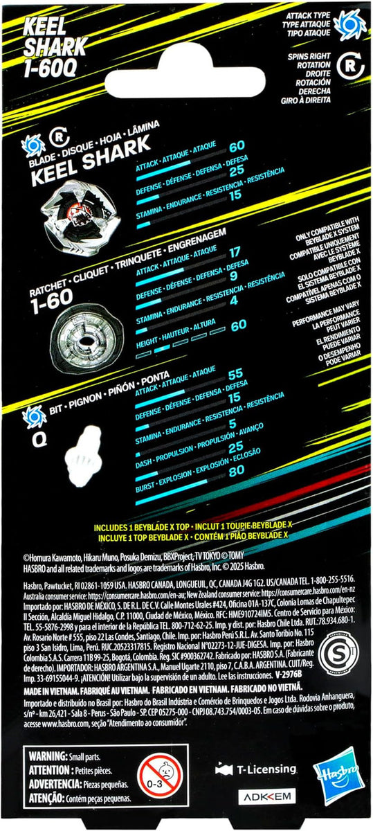 Hasbro Beyblade X | Booster Keel Shark 1-60Q – SpinCityImports