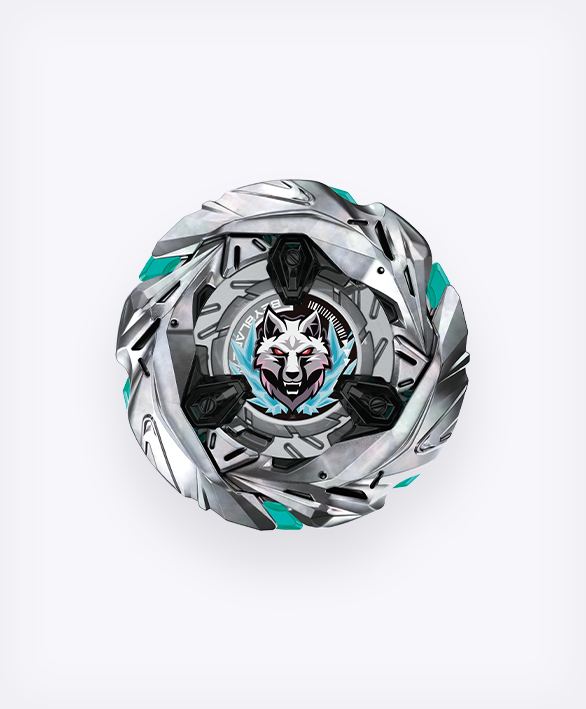 Takara Tomy Beyblade X | BX and UX Parts - Blade - Silver Wolf Takara Tomy Beyblade X | BX and UX Parts - Blade - Silver Wolf