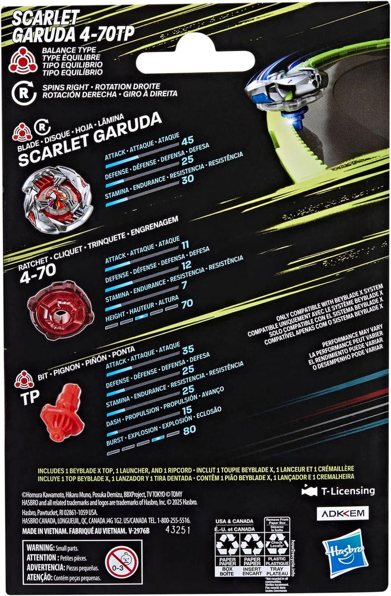 Hasbro Beyblade X | Starter Scarlet Garuda 4-70TP | G1673