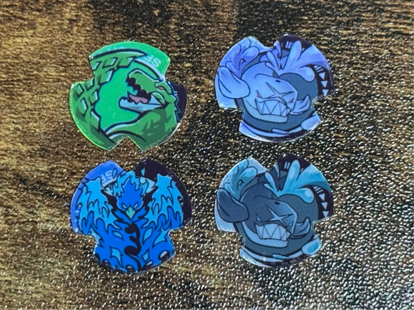 Alternate Art UX Foil Gear Chip Sticker Pack Wave 2 Recolors