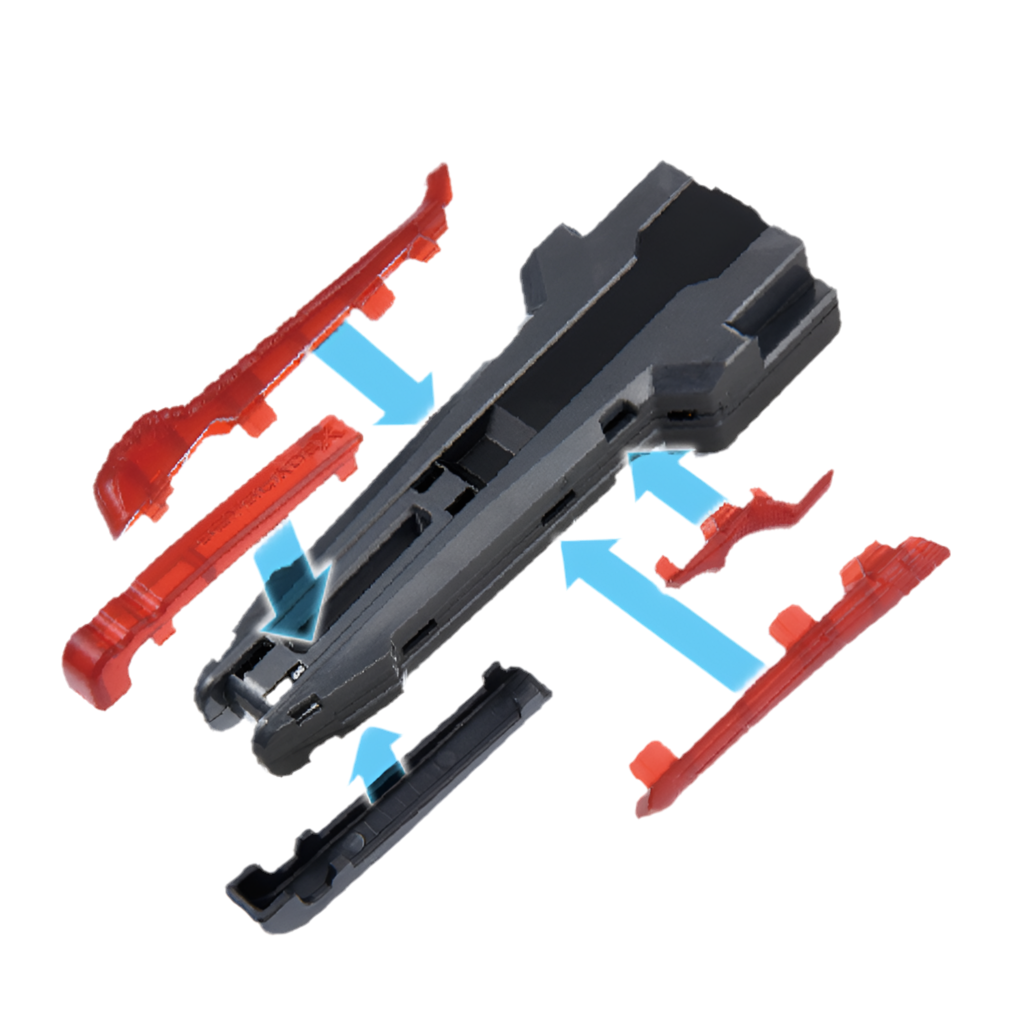 Takara Tomy Beyblade X | BX-41 Rubber Custom Grip (Gun Metal