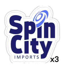 SpinCityImports Die Cut Stickers Pack of 3