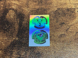 Alternate Art UX Foil Gear Chip Sticker Pack Wave 2 Green Tyranno & Blue Phoenix