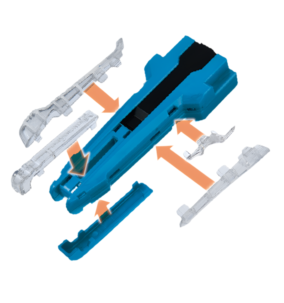 Takara Tomy Beyblade X | BX-42 Rubber Custom Grip (Blue Version