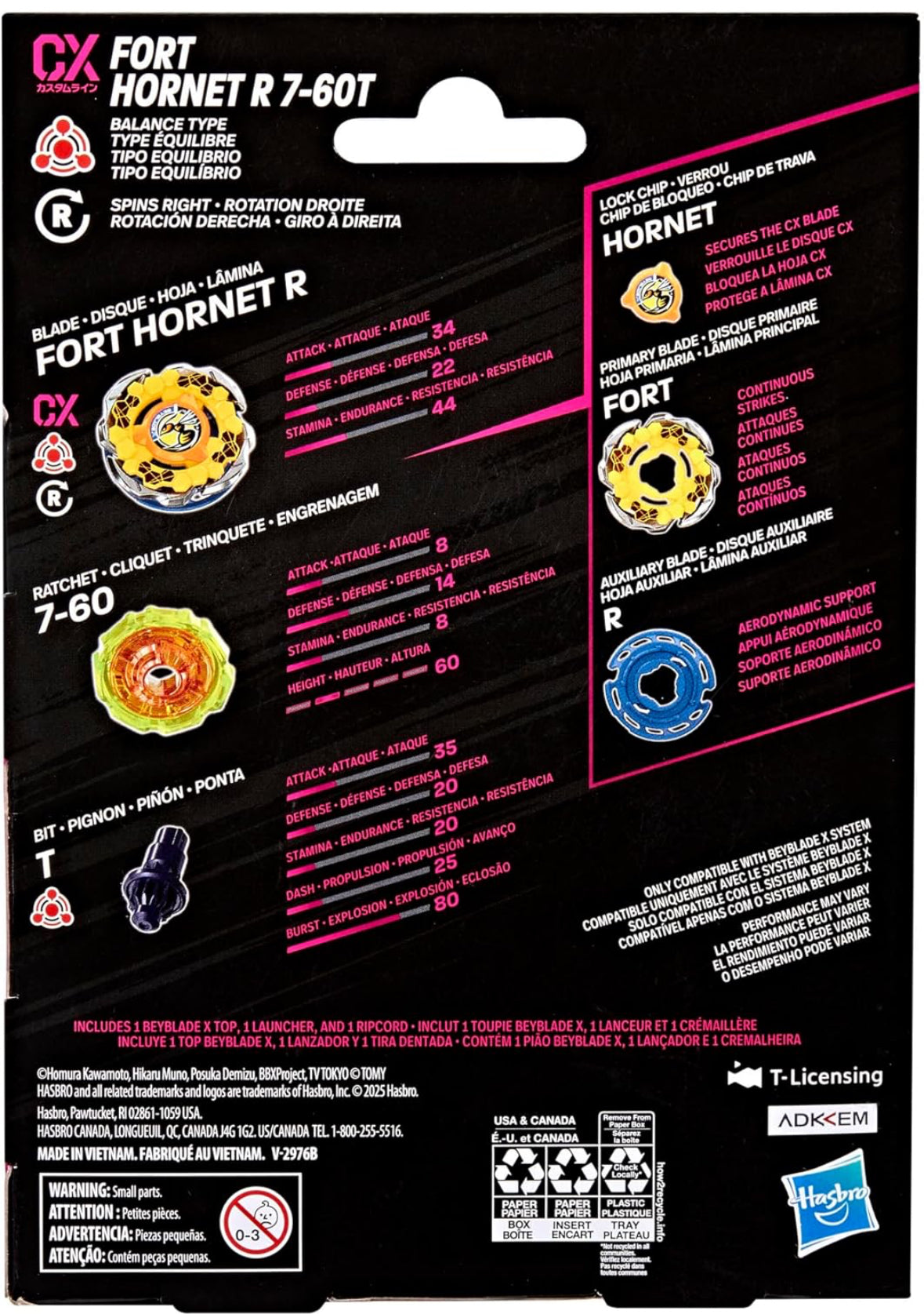 Hasbro Beyblade X | Starter Fort Hornet R 7-60T – SpinCityImports