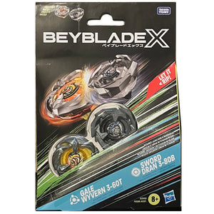 Hasbro Beyblade X | Gale Wyvern 3-60T and Sword Dran 3-80B | G1543