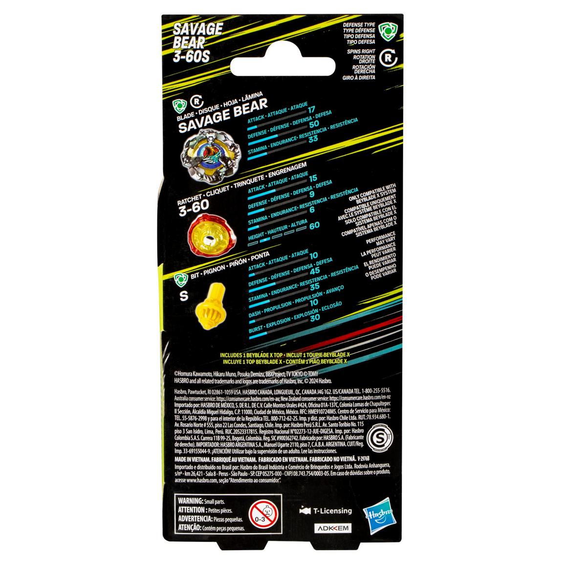 Hasbro Beyblade X | Booster Savage Bear 3-60S – SpinCityImports