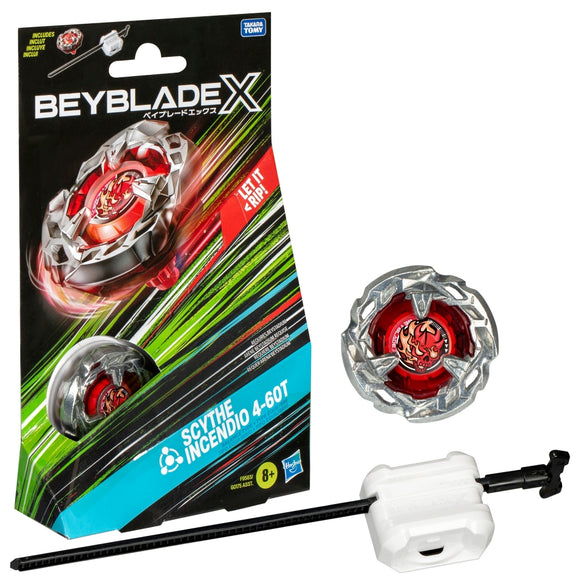 Hasbro Beyblade X | Beyblade X Scythe Incendio 4-60T | F9583 | FREE SHIPPING