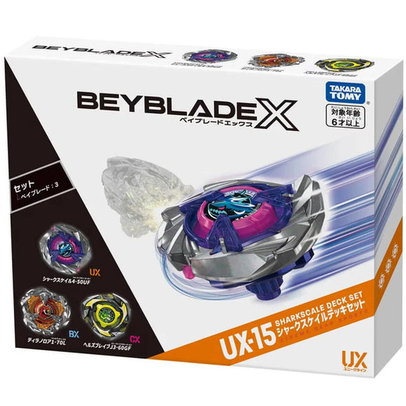 (Pre-Order) Takara Tomy Beyblade X | UX-15 Shark Scale Deck Set