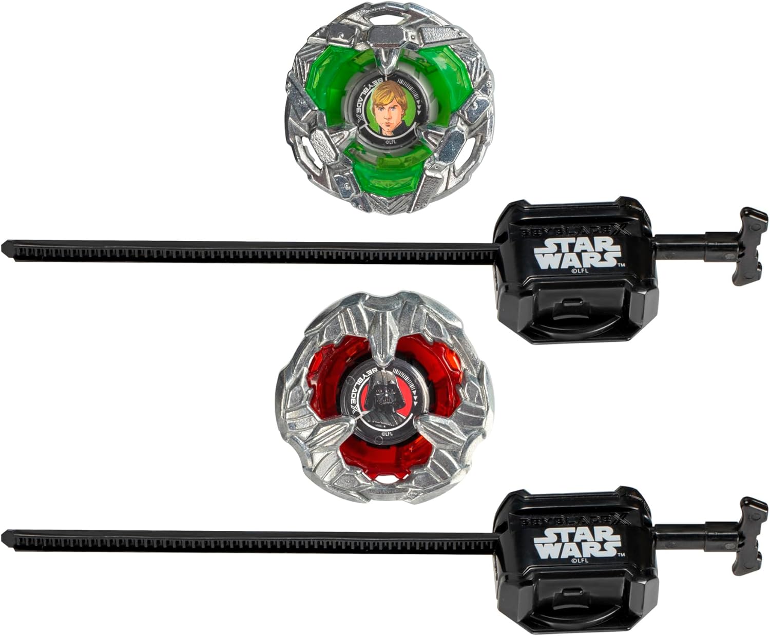 Hasbro Beyblade X | Luke Skywalker 4-80B and Darth Vader 4-60P