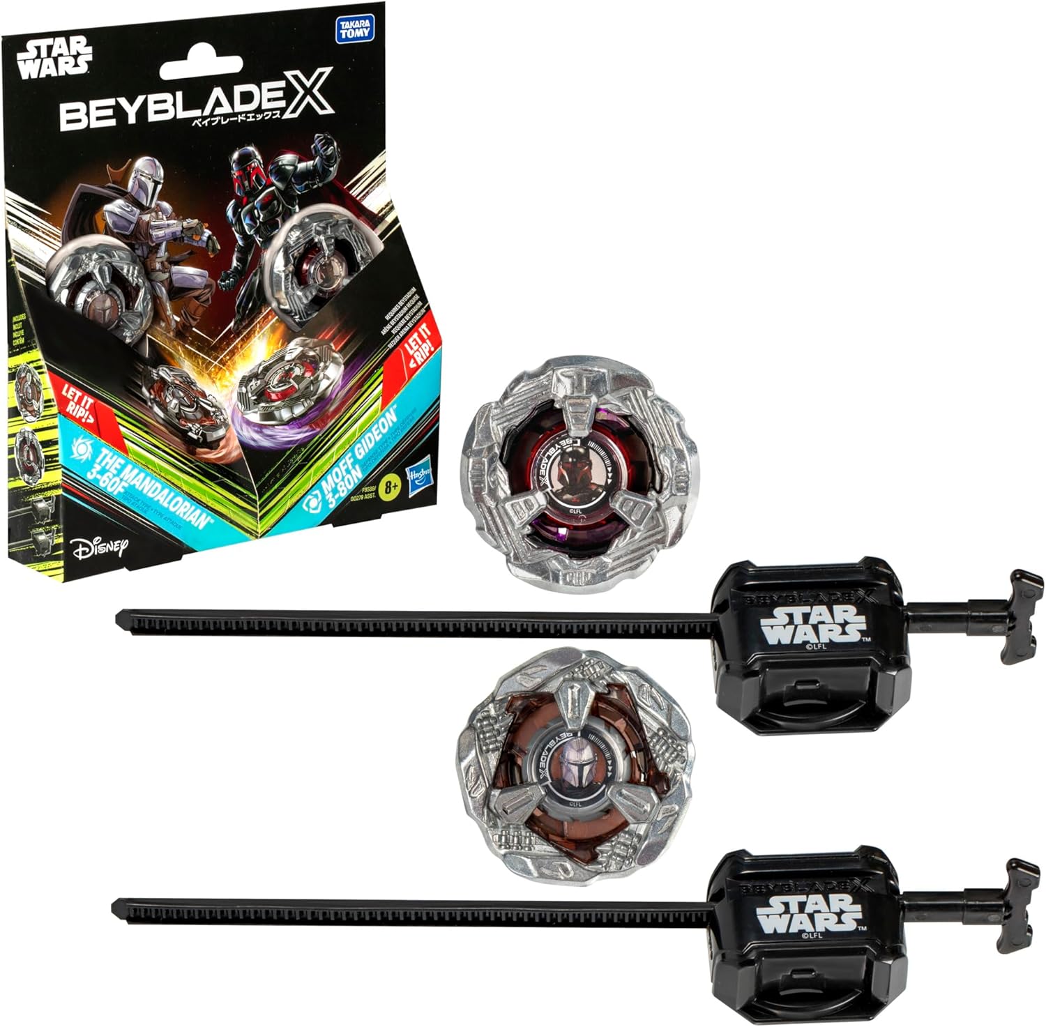 Hasbro Beyblade X | The Mandalorian 3-60F and Moff Gideon 3-80N