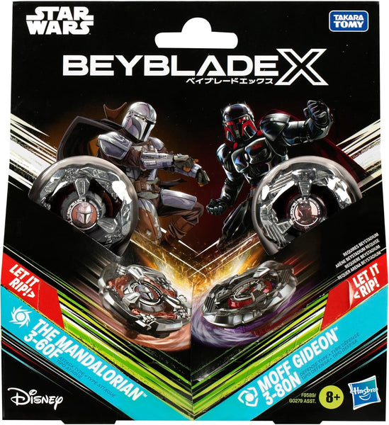 Hasbro Beyblade X | The Mandalorian 3-60F and Moff Gideon 3-80N
