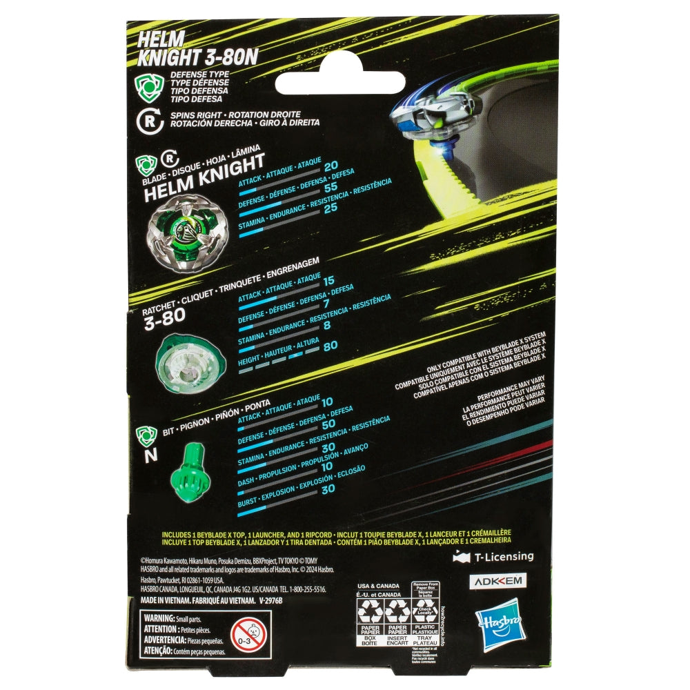 Hasbro Beyblade X | Starter Helm Knight 3-80N | F9581
